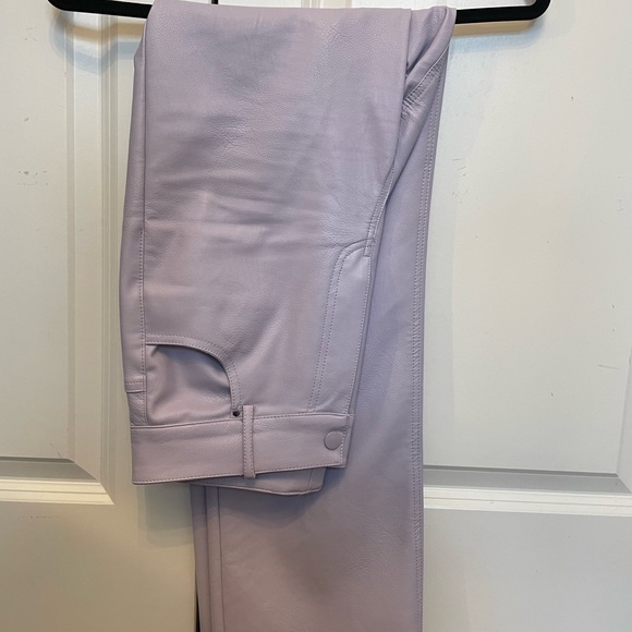 Zara mauve pleather pants - Picture 3 of 7